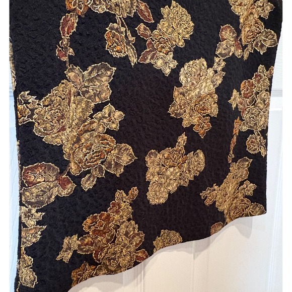 Chico's Tank Top Size 3/XL Metallic Floral Brocade Jacquard Sleeveless Black EUC - Picture 9 of 9